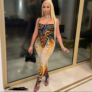 2 piece sexy animal print